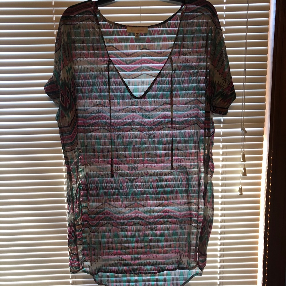 Tribal Print Bathing Suit Coverup